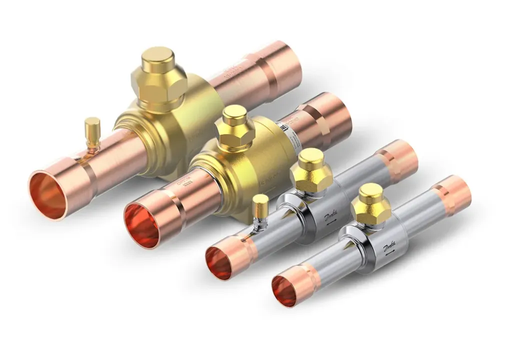 Shut-off ball valves for refrigeration, GBC