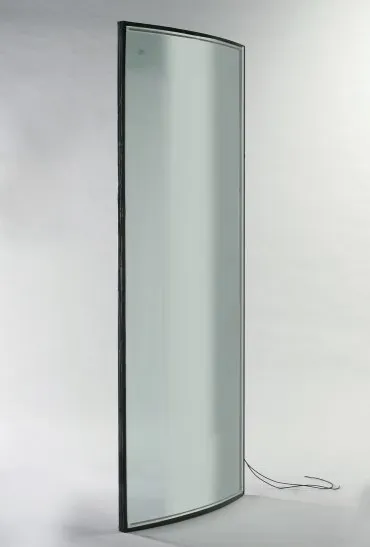 Curved heated glass