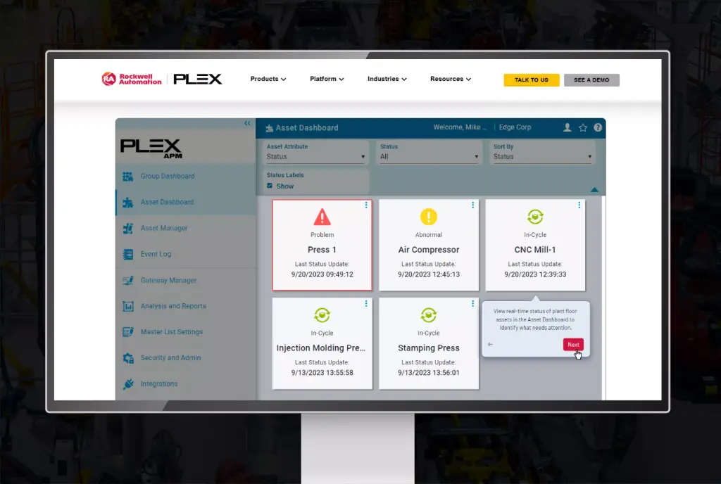 Plex Asset Performance Management