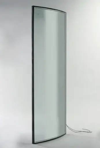 Curved heated glass